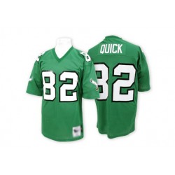 Authentic Men's Mike Quick Midnight Green Home Jersey - #82 Football Philadelphia Eagles Throwback