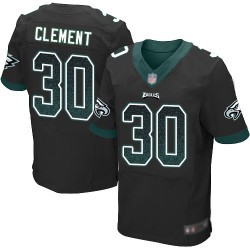 Elite Men's Corey Clement Black Alternate Jersey - #30 Football Philadelphia Eagles Drift Fashion